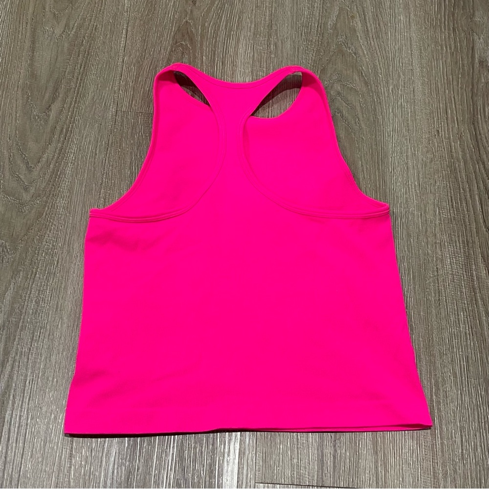 Free People Intimately Hot Pink racerback Tank Top Size M/L - Picture 4 of 4